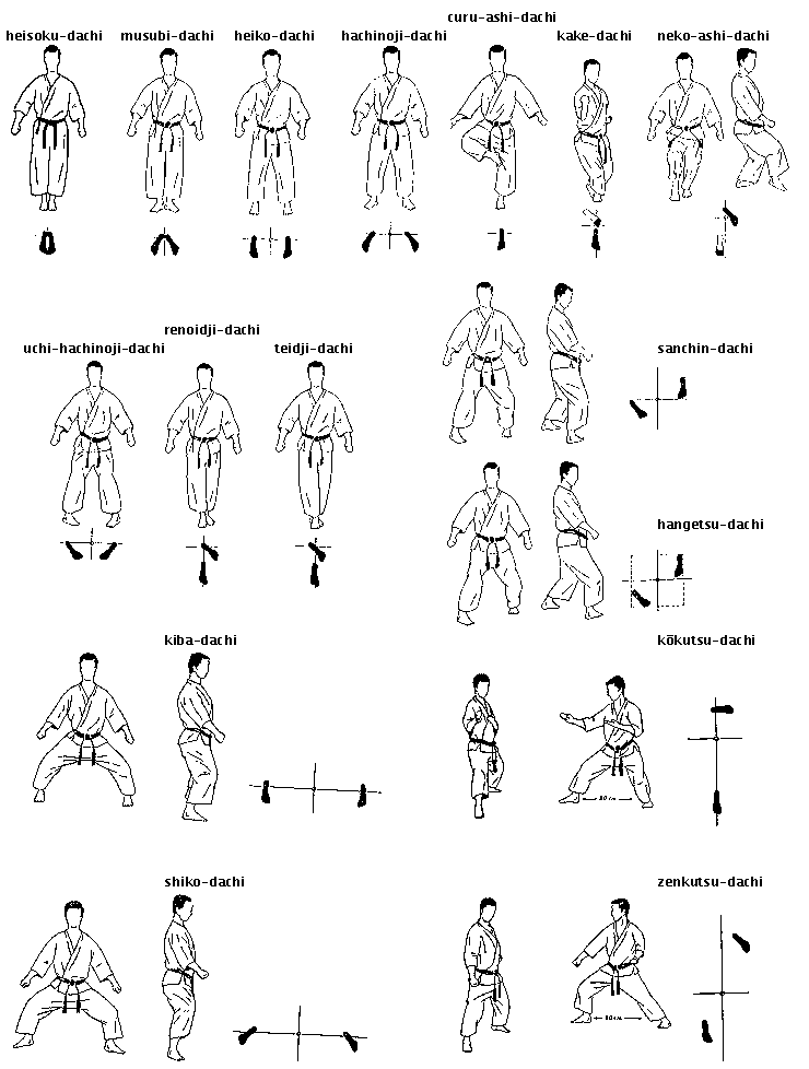 Posições (Dachi) do Karaté Shotokan